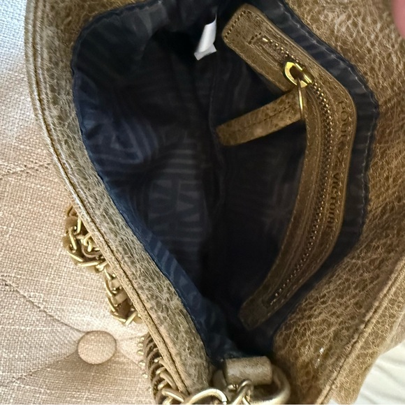 Pour La Victoire Distressed Olive Leather Mini Crossbody - Picture 6 of 6